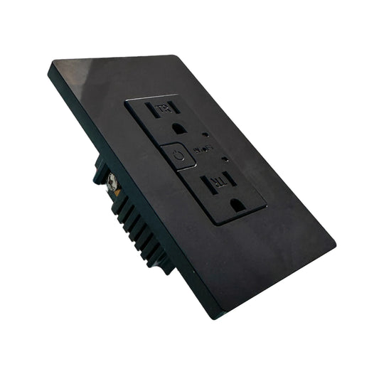 Toma Doble Smart Home Black Wifi