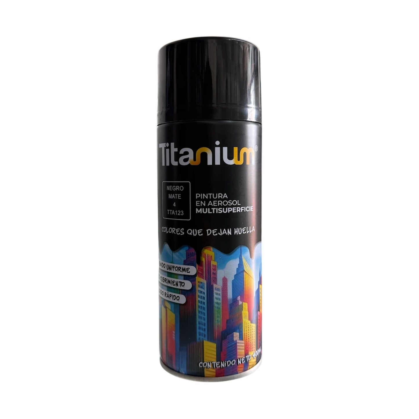 Aerosol Titanium Negro Mate