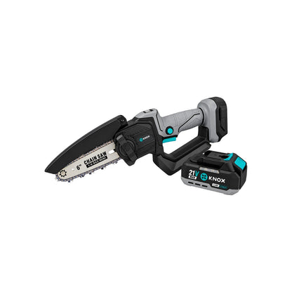 MINI MOTOSIERRA INALÁMBRICA KNOX 6” – 21 V BRUSHLESS