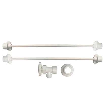 Acoples para Lavamanos y Lavaplatos 1/2 X 1/2 + Válvula Reguladora doble