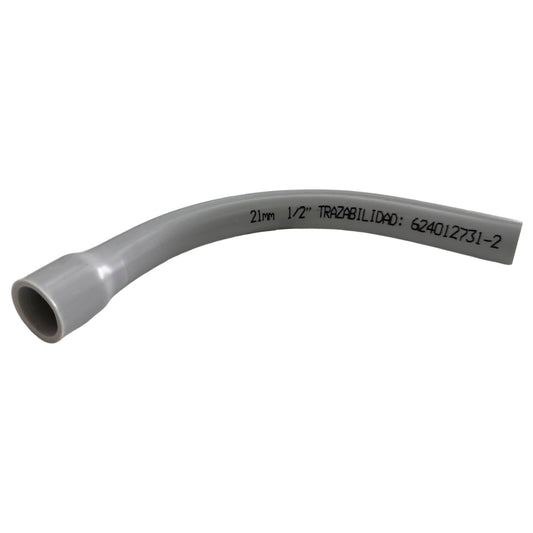CURVA CONDUIT 90° GRIS SCH40 1/2"