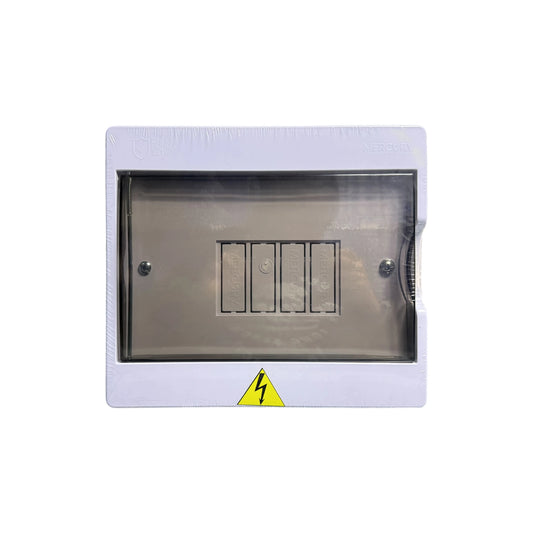 Tablero Eléctrico Monofásico 4P con Puerta de Policarbonato
