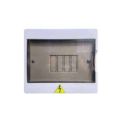 Tablero Eléctrico Bifásico 4P con Puerta de Policarbonato
