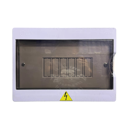 Tablero Eléctrico Monofásico 6P con Puerta de Policarbonato