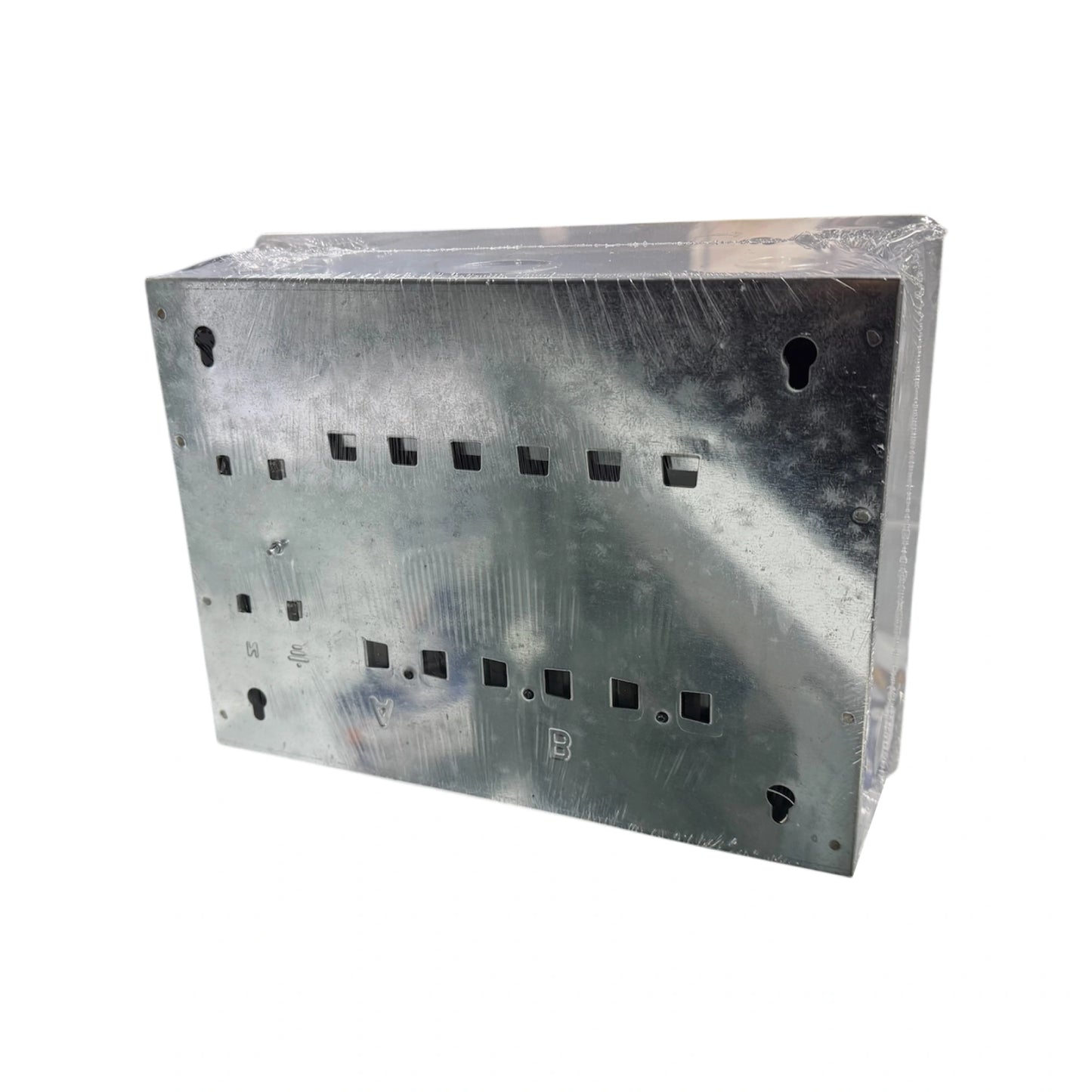 Tablero Eléctrico Bifásico 6P con Tapa Metálica Industrial
