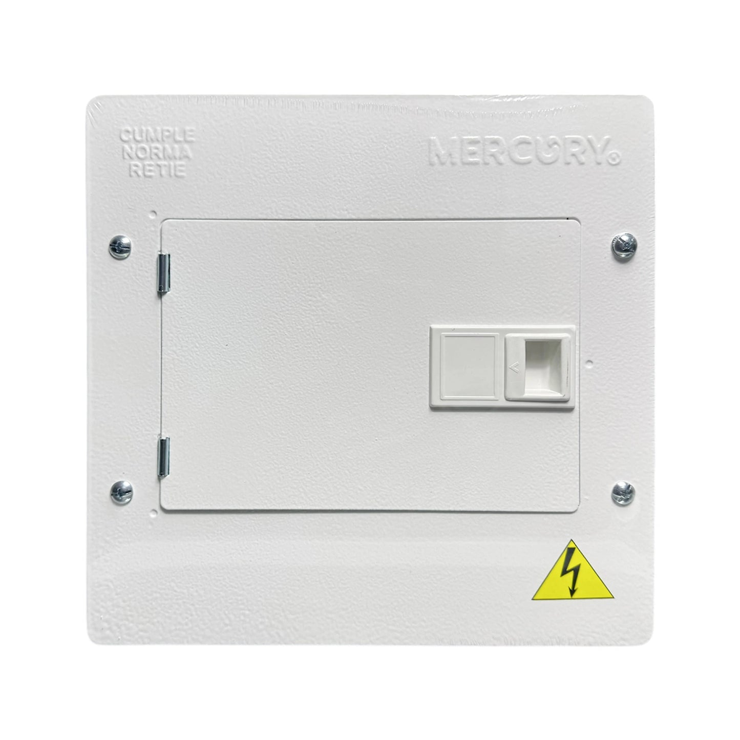 Tablero Eléctrico Bifásico 8P con Tapa Metálica Industrial