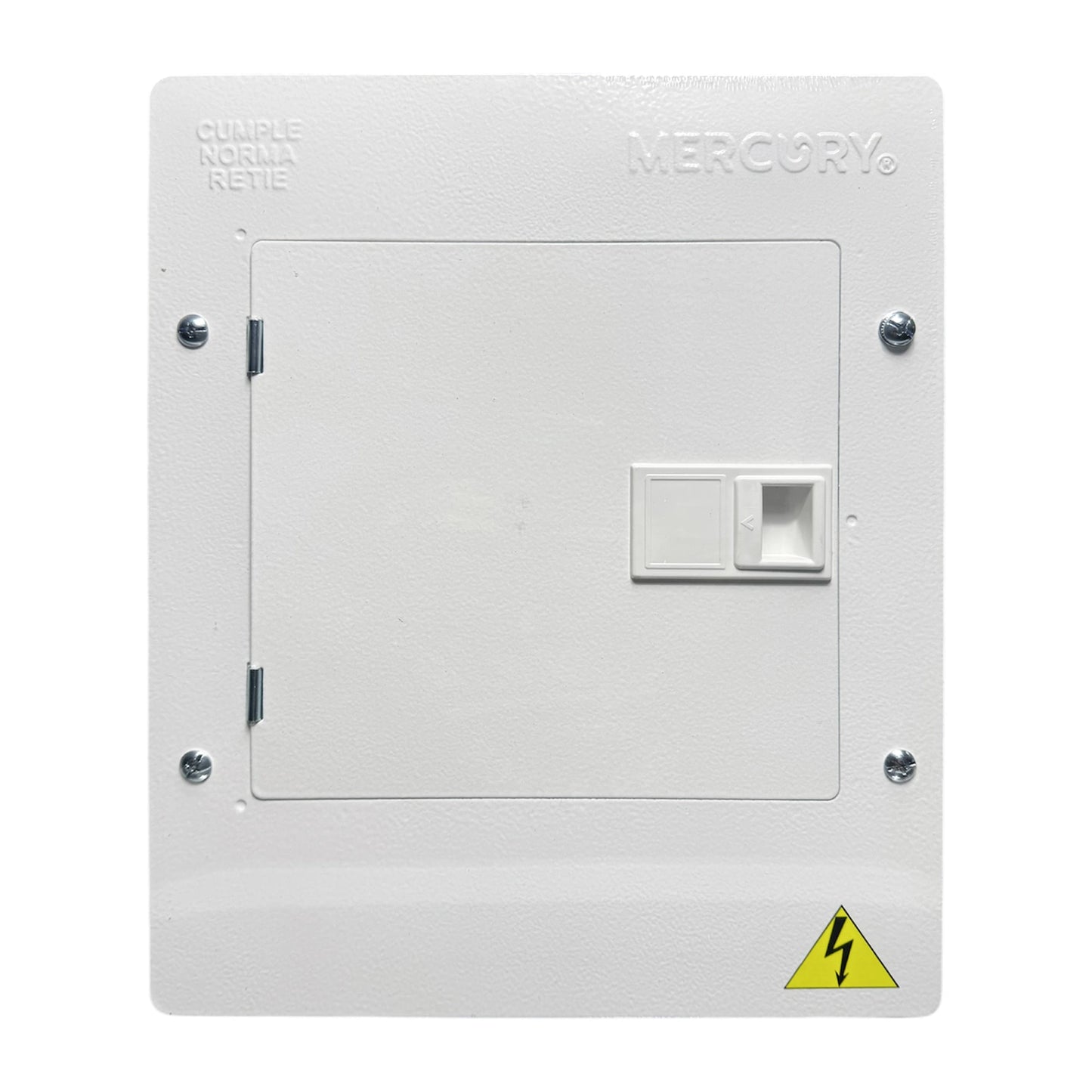 Tablero Eléctrico Bifásico 12P con Tapa Metálica Industrial