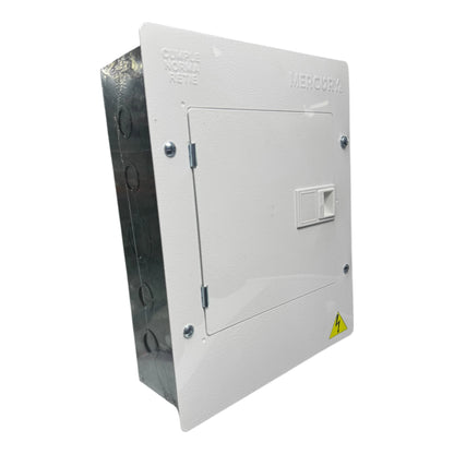 Tablero Eléctrico Bifásico 12P con Tapa Metálica Industrial