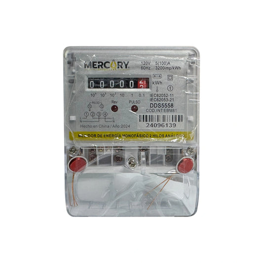 Medidor Electrónico Monofásico Análogo 120V 2 Hilos