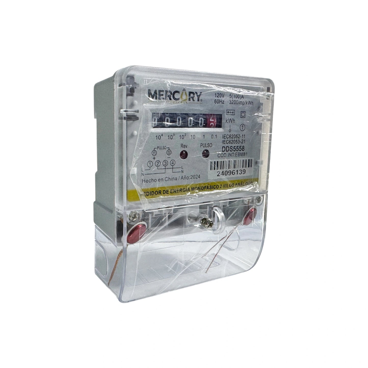 Medidor Electrónico Monofásico Análogo 120V 2 Hilos