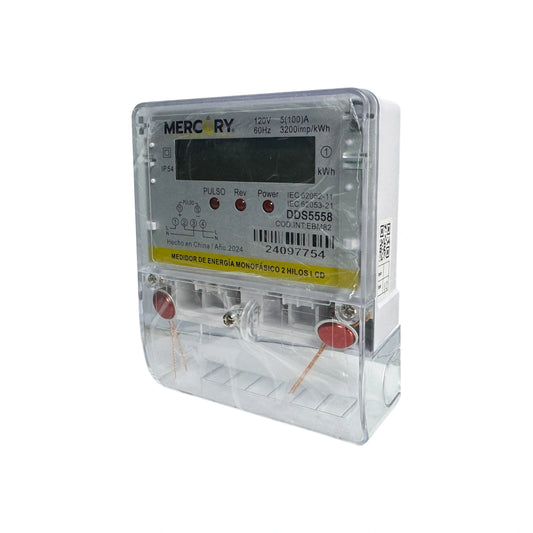Medidor Electrónico Monofásico LCD 120V 2 Hilos