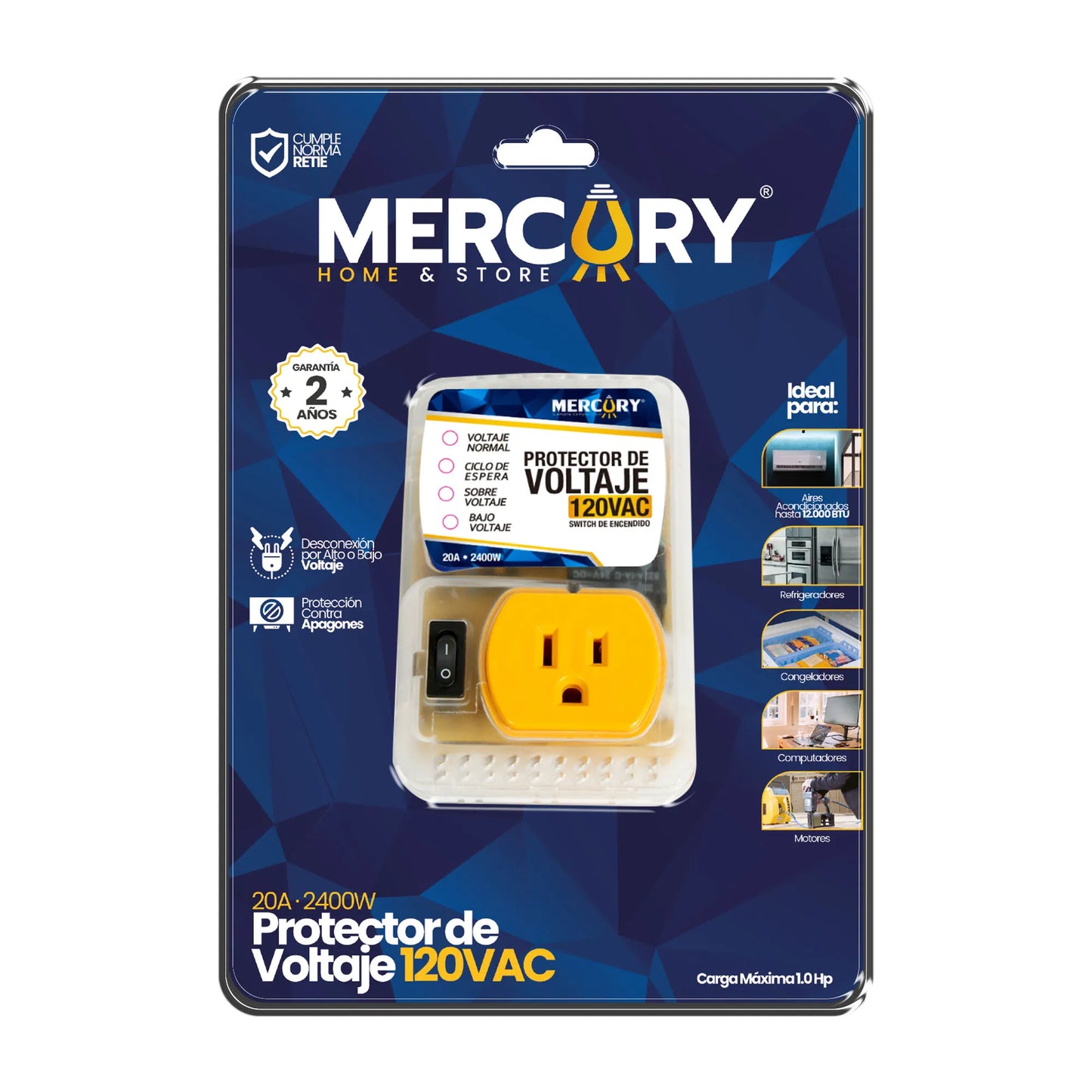 Protector de Voltaje 20A 2400W