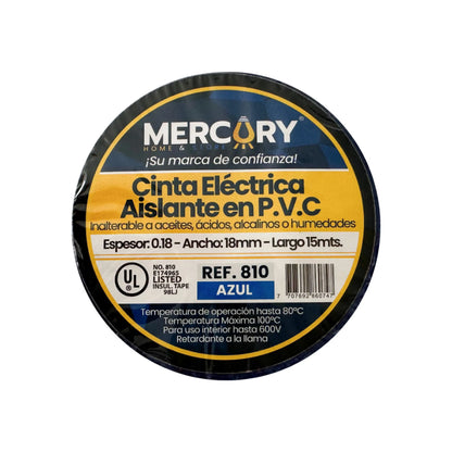 Cinta Aislante 15M Azul Certificación UL