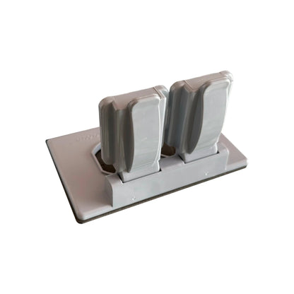 Tapa Gris para Intemperie Tomacorriente de 15A