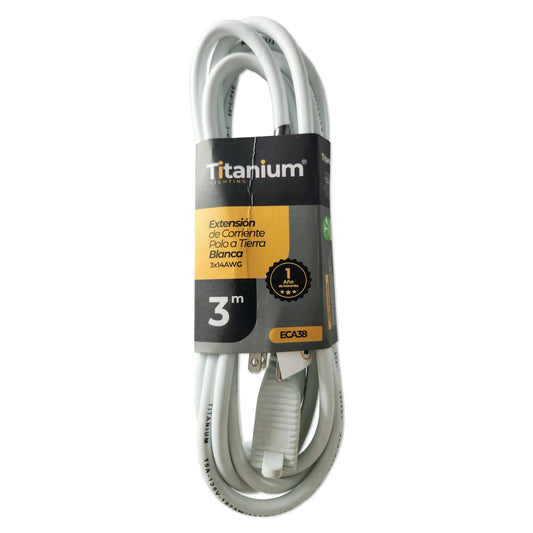Extensión de Corriente Polo Tierra Cable 3M