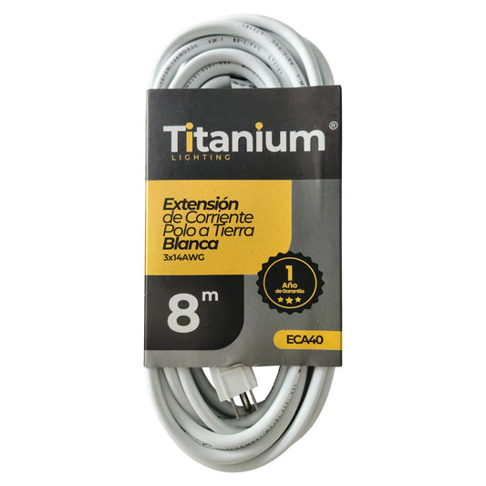 Extensión de Corriente Polo Tierra Cable 8M