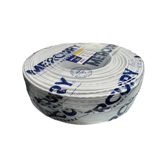 Cable Dúplex Blanco SPT 2x14AWG CCA Rollo x 100m