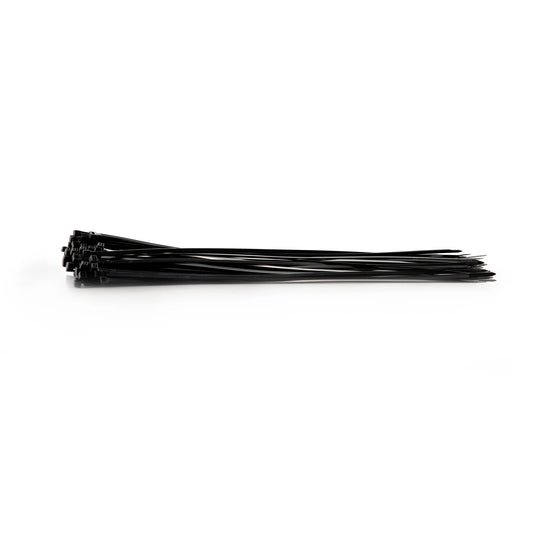 Amarre Plástico en Nylon 40 cm x 5 mm Negro Bolsa 100 UND