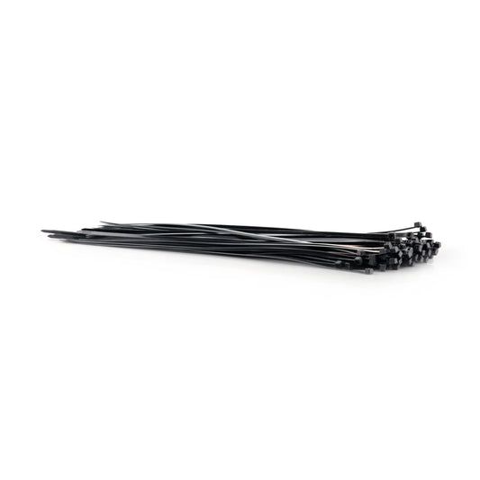 Amarre Plástico en Nylon 40 cm x 5 mm Negro Bolsa 100 UND