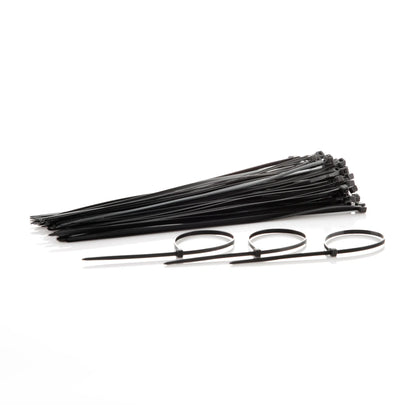 Amarre Plástico en Nylon 15cm x 2.5mm Negro Bolsa 100 UND
