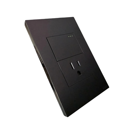 Toma + Interruptor Black Luxury