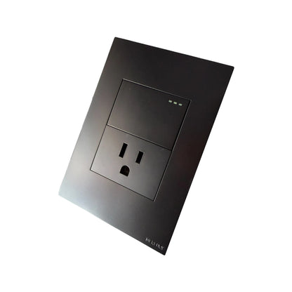 Toma + Interruptor Black Luxury