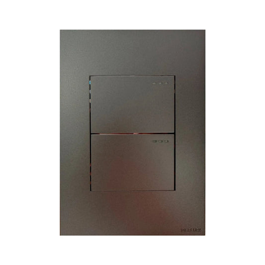 Interruptor Doble Conmutable Silver Luxury