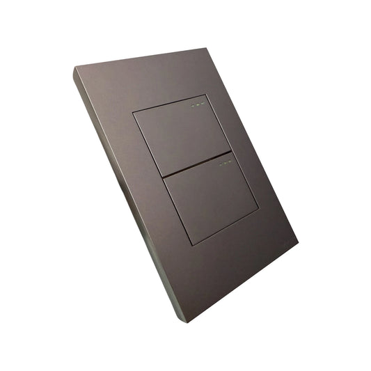Interruptor Doble Conmutable Silver Luxury