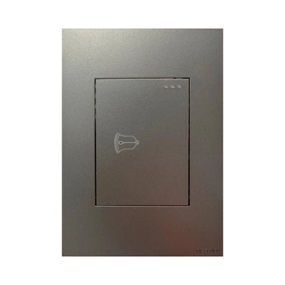 Pulsador Sencillo para Timbre Silver Luxury