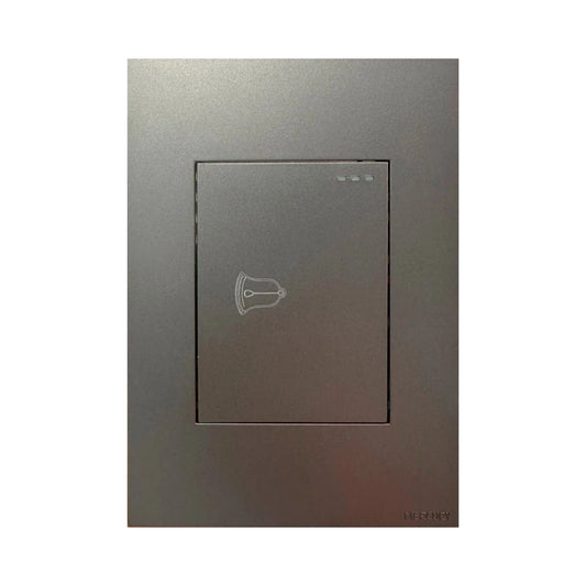 Pulsador Sencillo para Timbre Silver Luxury