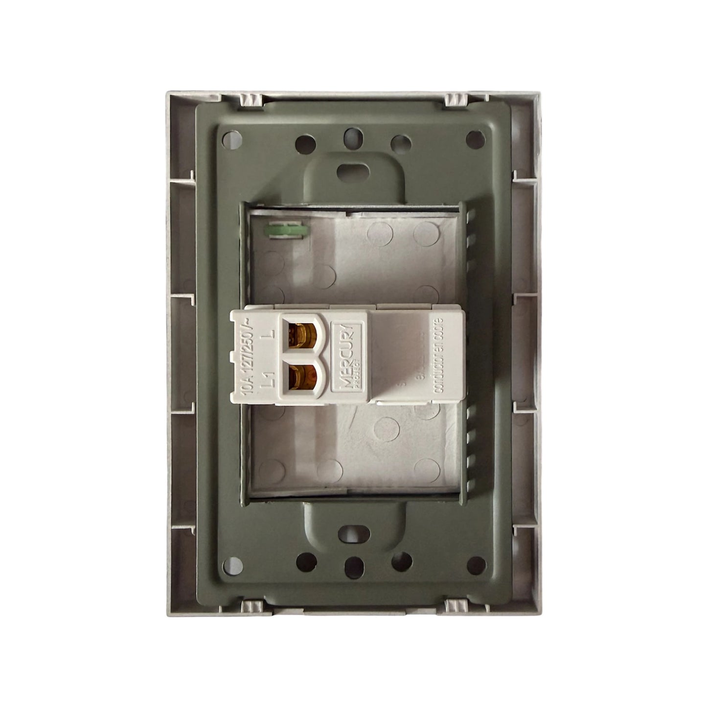 Pulsador Sencillo para Timbre Silver Luxury