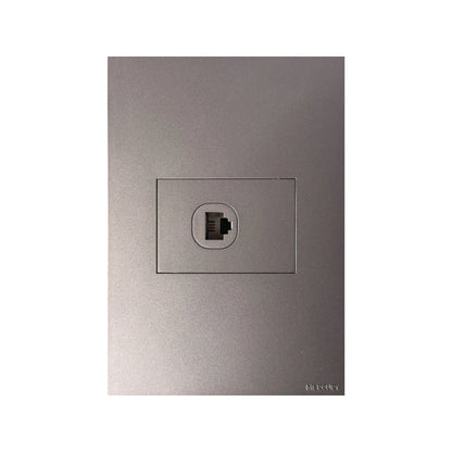 Toma de Teléfono Sencilla Silver Luxury