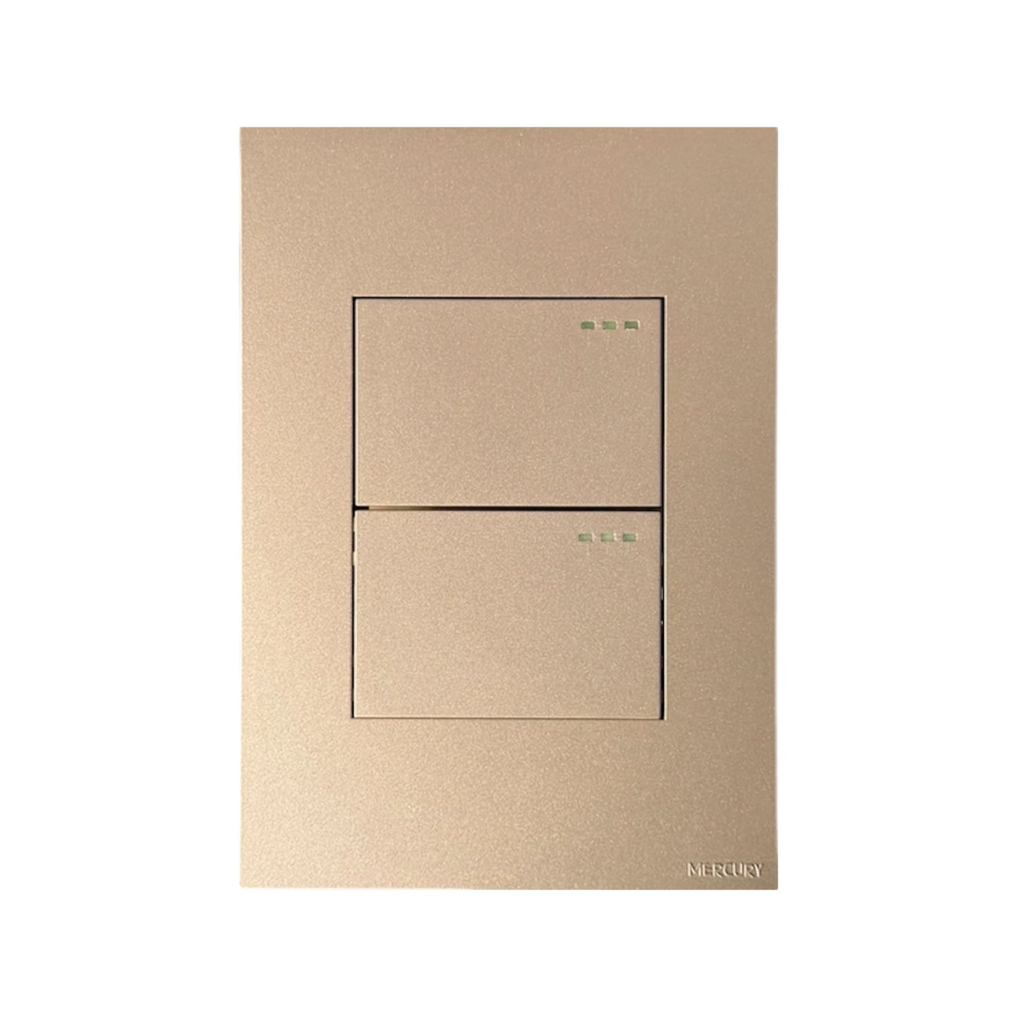Interruptor Doble Conmutable Golden Luxury