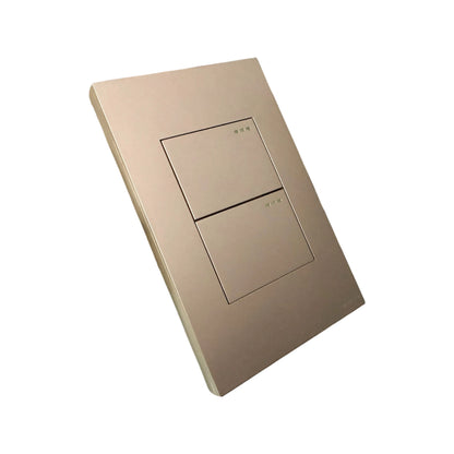 Interruptor Doble Conmutable Golden Luxury