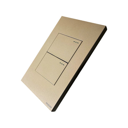 Interruptor Doble Conmutable Golden Luxury
