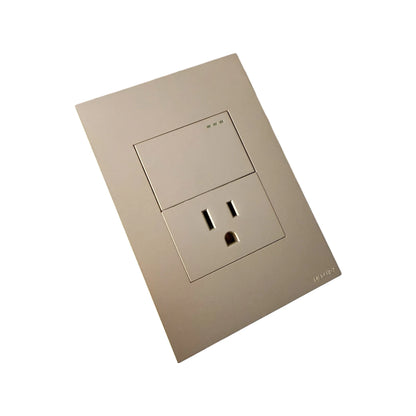 Toma + Interruptor Golden Luxury