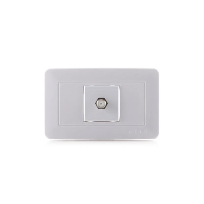 Toma Coaxial Blanca