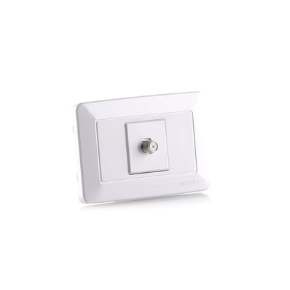 Toma Coaxial Blanca
