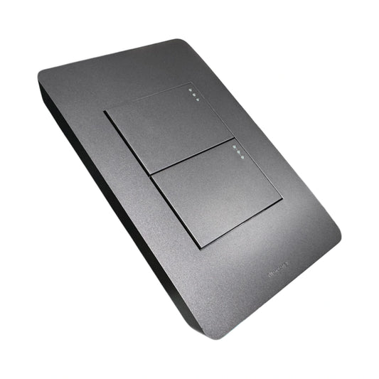 Interruptor Doble Grigio Torino