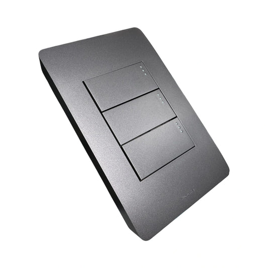 Interruptor Triple Grigio Torino