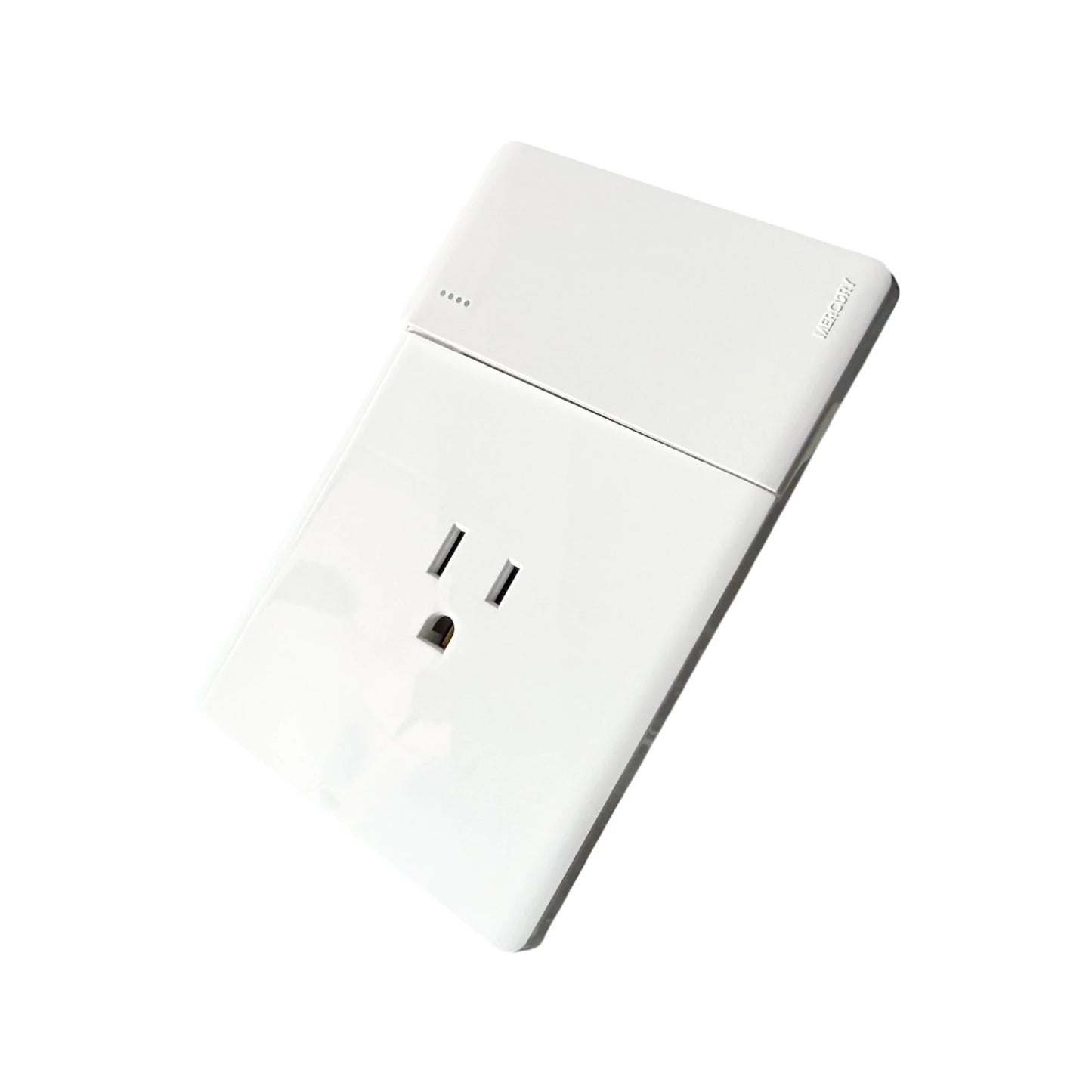 Toma + Interruptor Línea Infinity White