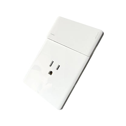 Toma + Interruptor Línea Infinity White