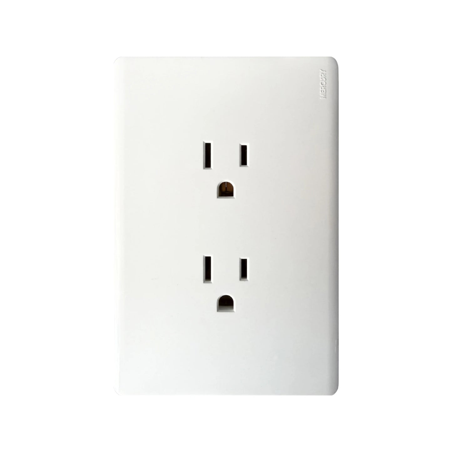Toma Doble Línea Infinity White