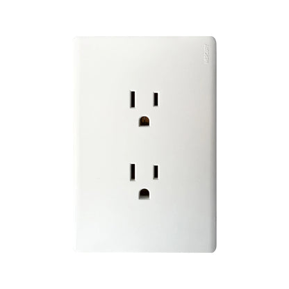 Toma Doble Línea Infinity White