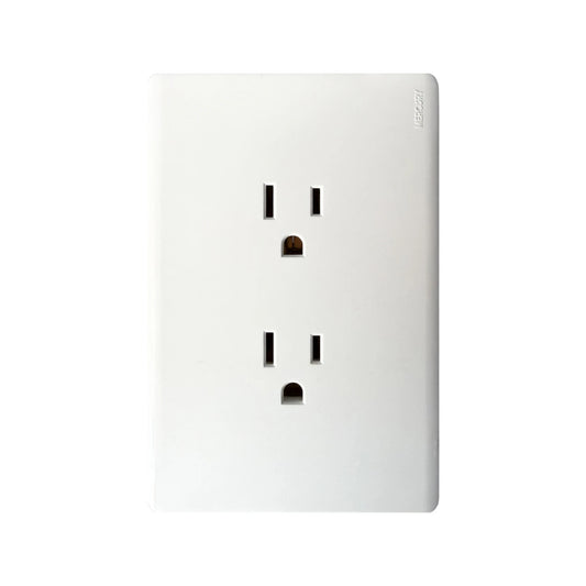 Toma Doble Línea Infinity White
