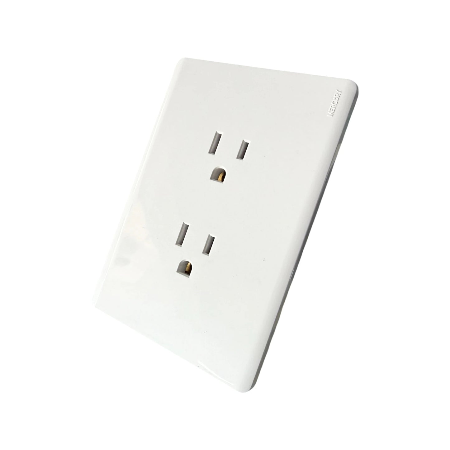 Toma Doble Línea Infinity White