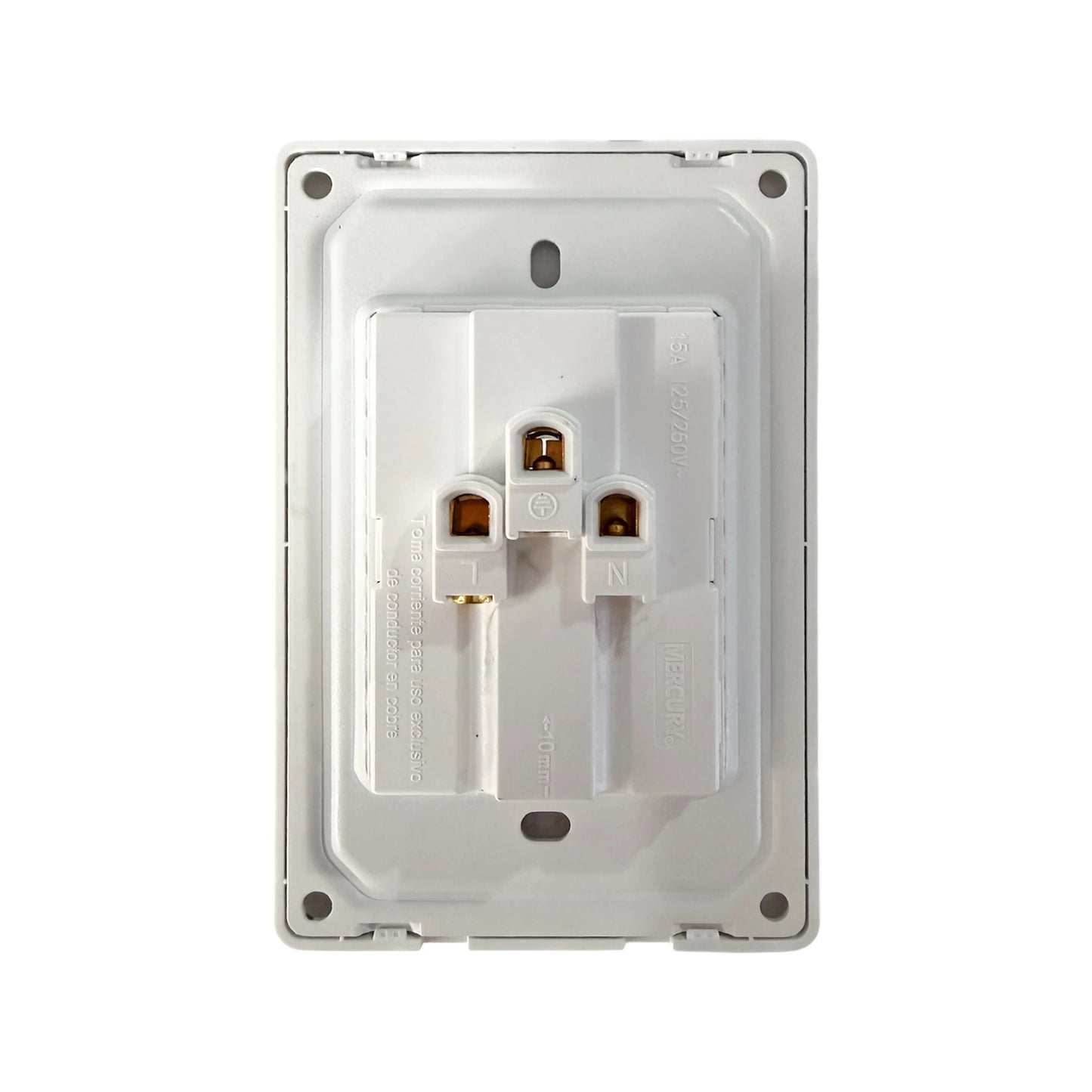 Toma Doble Línea Infinity White