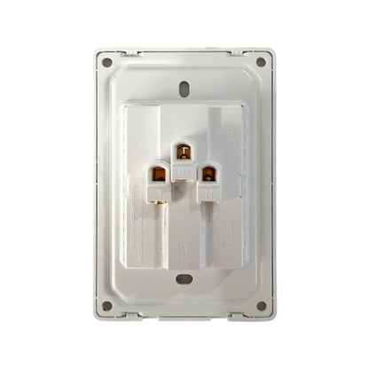 Toma Doble Línea Infinity White