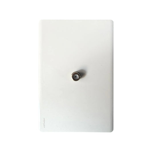 Toma Coaxial Línea Infinity White