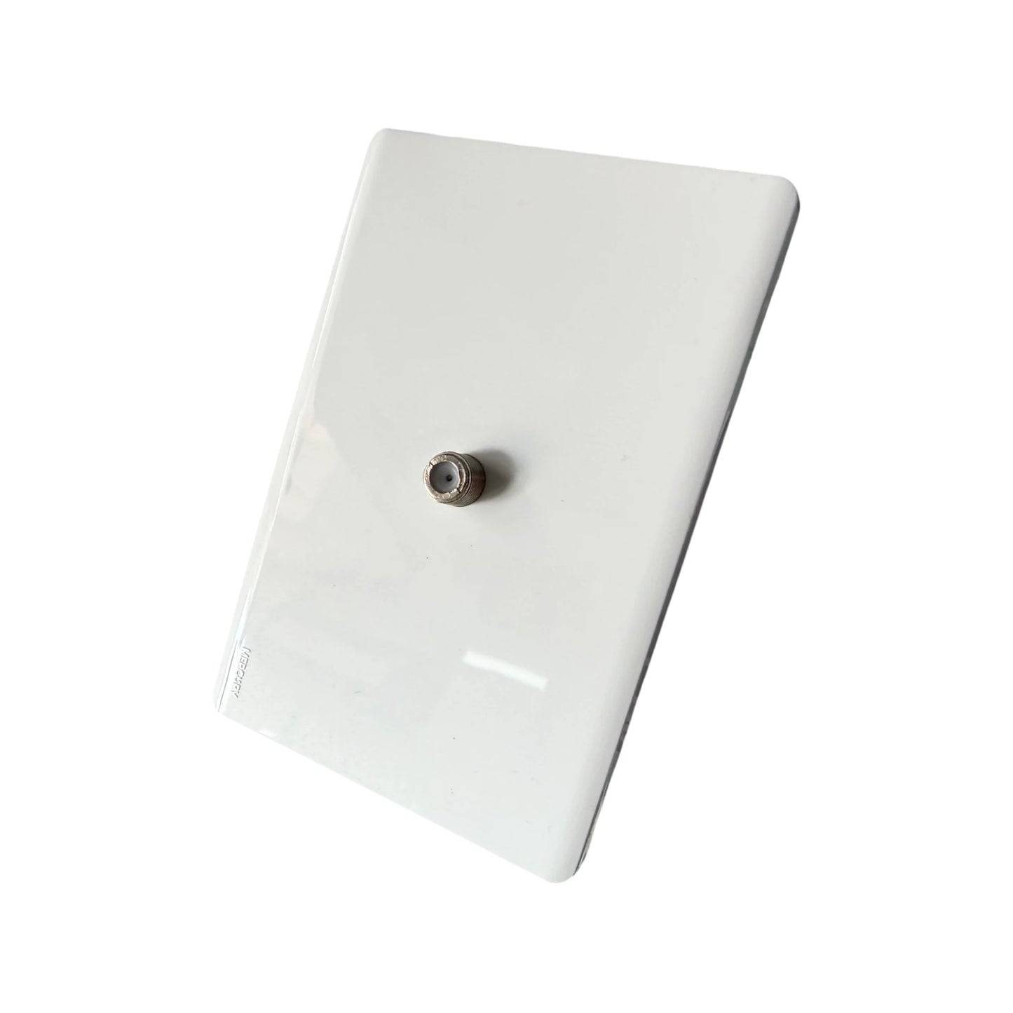 Toma Coaxial Línea Infinity White